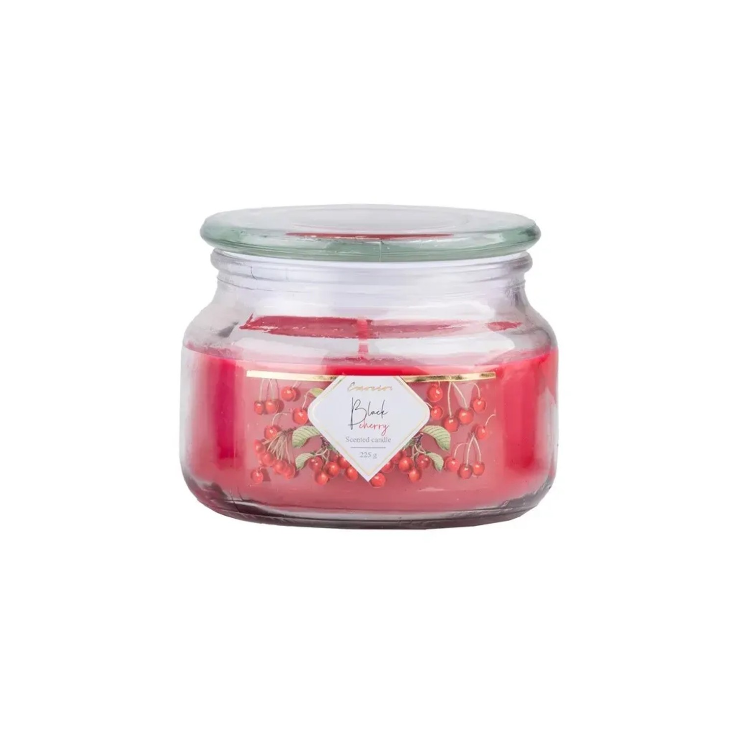 E-shop Emocio Vonná sviečka v skle s viečkom Black Cherry 100 x 79 mm, 225 g