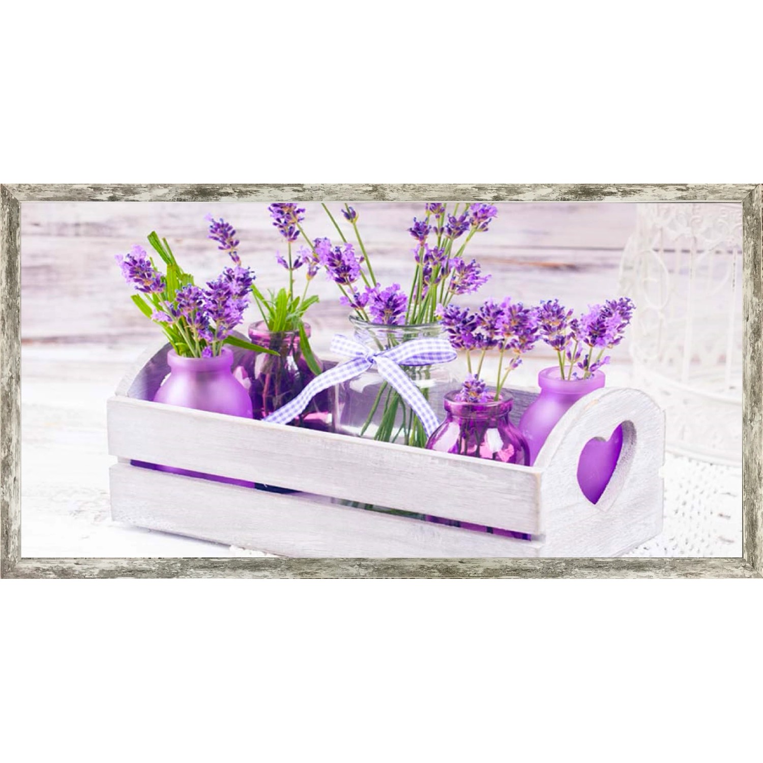 E-shop Bondecor Zarámovaný obraz Provance 50 x 100 cm