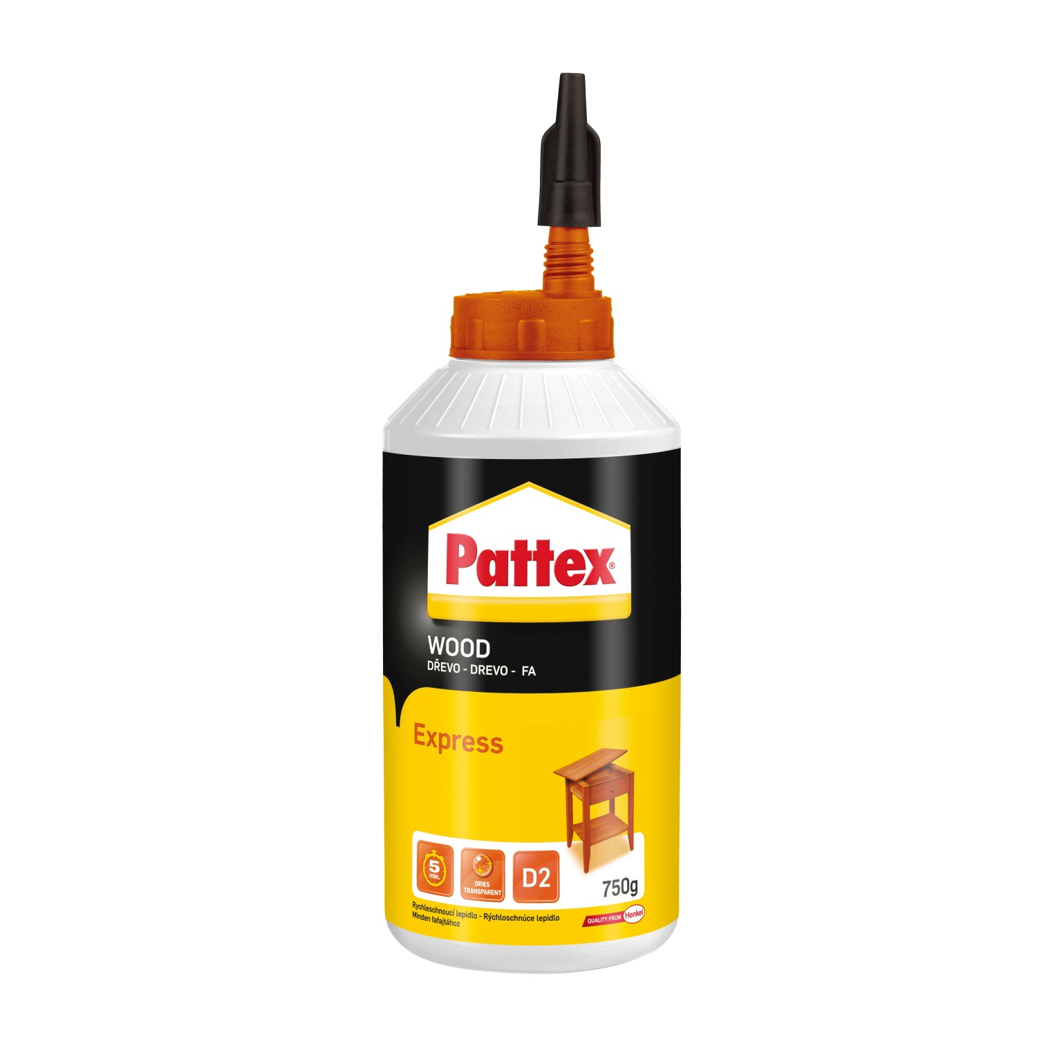 E-shop Pattex Rýchlotvrdnúce disperzné lepidlo WOOD EXPRESS 750 g