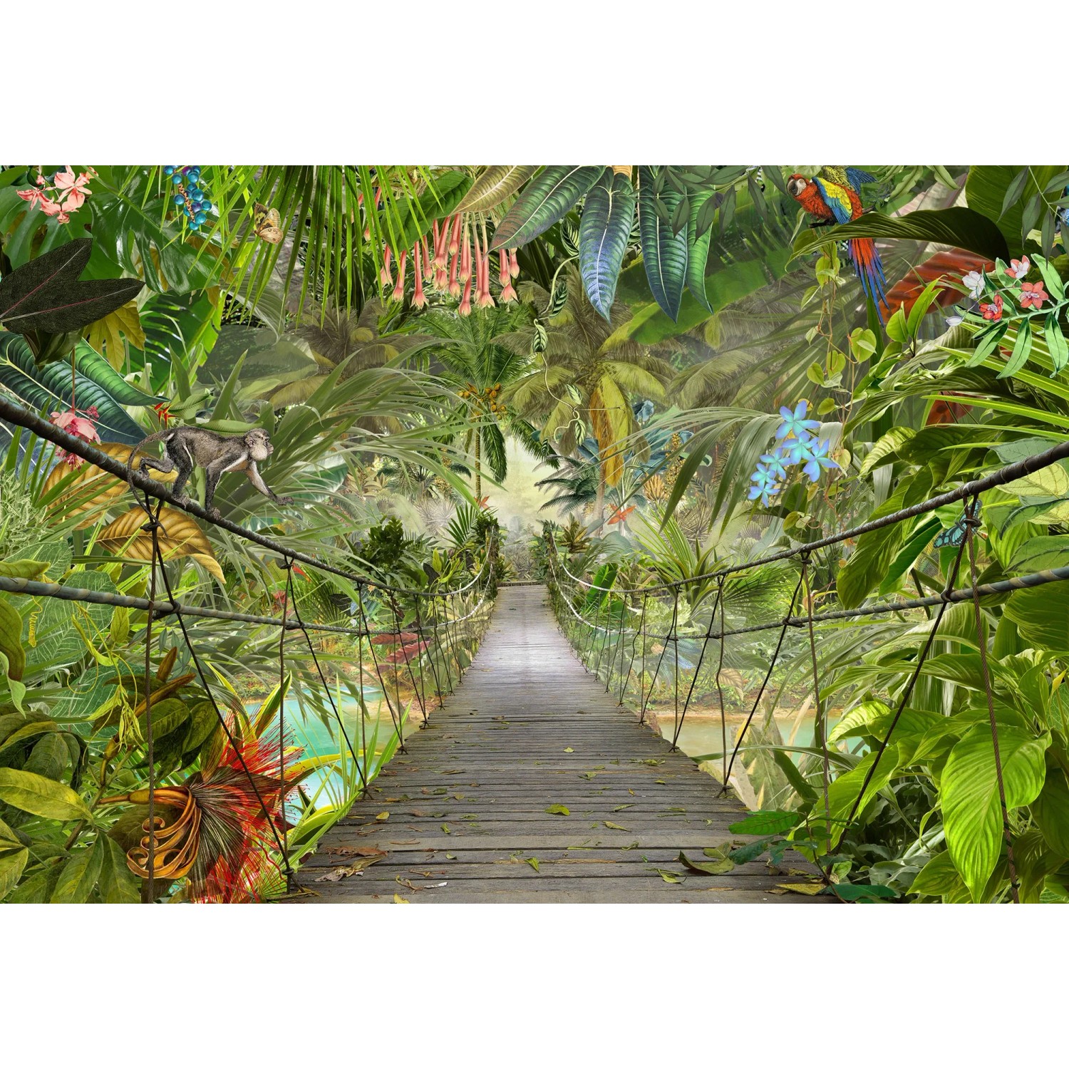 E-shop Komar Papierová fototapeta Wild Bridge 368 x 254 cm