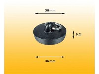 Zátka priemer 38 mm guma s retiazkou