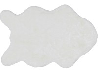 Schöner Wohnen Umelá kožušina Tender, tvarovaná, biela, 60 x 90 cm