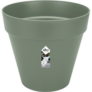 Kruhový kvetináč Elho Loft Urban, Ø 48,5 cm, pistáciovo zelená, s kolieskami.
