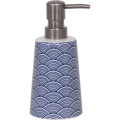 Dávkovač mydla Bento keramický modrý/biely