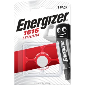Lítiová gombíková batéria Energizer CR 1616, 1 kus.