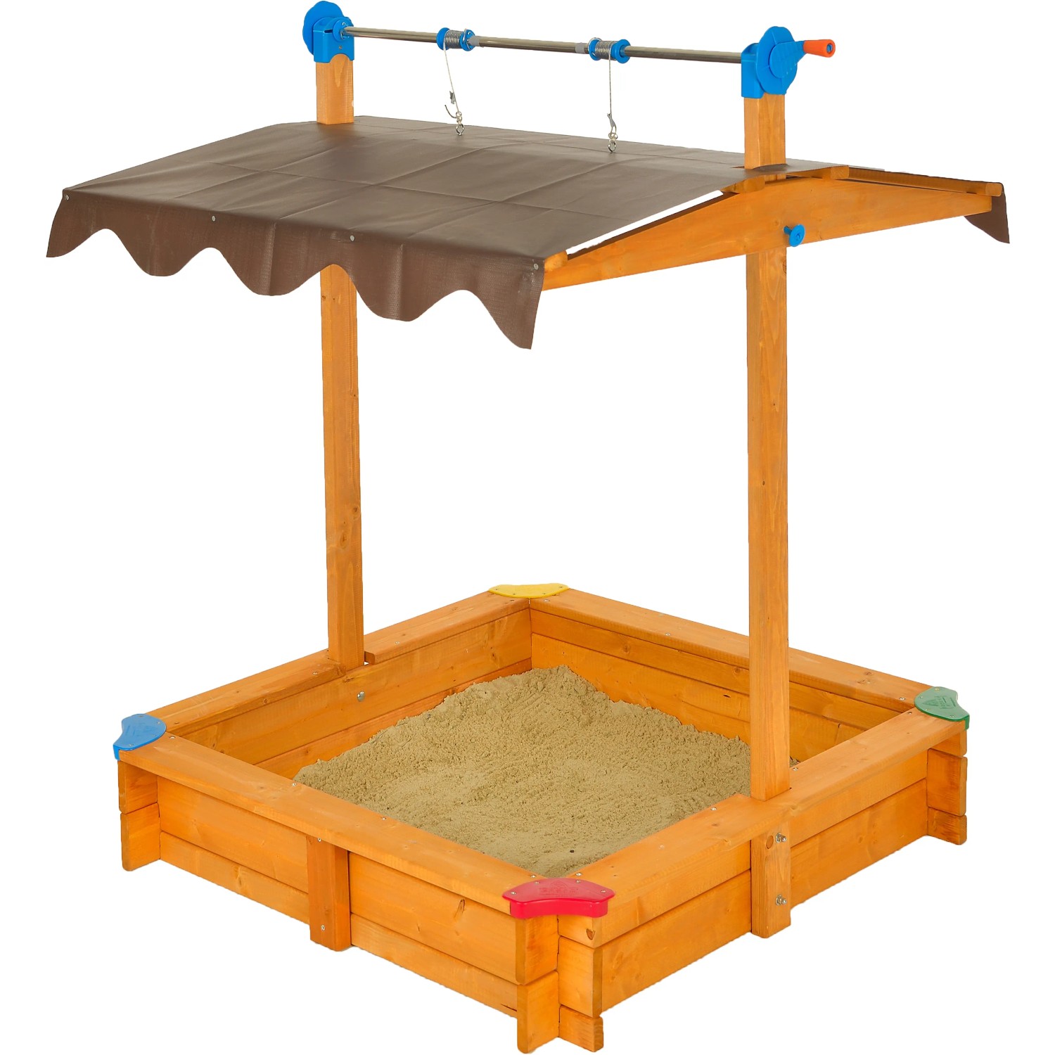 E-shop Gaspo Pieskovisko Felix s výškovo nastaviteľnou strieškou, 100 x 100 cm