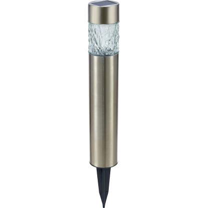 Solárne svietidlo s bodcom, strieborné, 3 ks