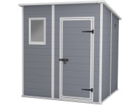 Keter Plastový záhradný domček Manor Pent 6x6, sivá, 183,5 x 185 x 200,5 cm