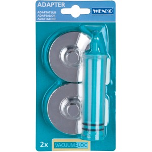 Sada adaptérov Wenko Vacuum-Loc do kuchyne, lesklá, sada 2 kusov s pumpou.