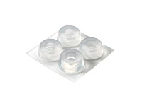 Hettich Dverné zarážky na prilepenie/priskrutk., transparent., pr. 22x10 mm, 9ks