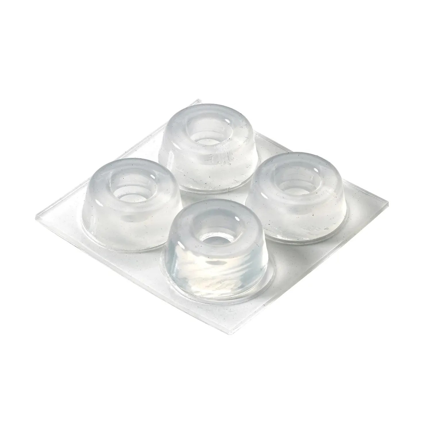 E-shop Hettich Dverné zarážky na prilepenie/priskrutk., transparent., pr. 22x10 mm, 9ks