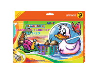 Amos Farby na sklo, súprava 12 farieb, 10,5 ml + fólia a šablóny