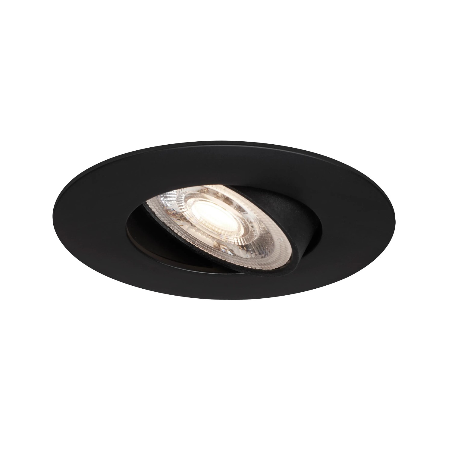 E-shop BRILO LED vstavané svietidlo Kulana čierne 3 ks, pr. 90 mm
