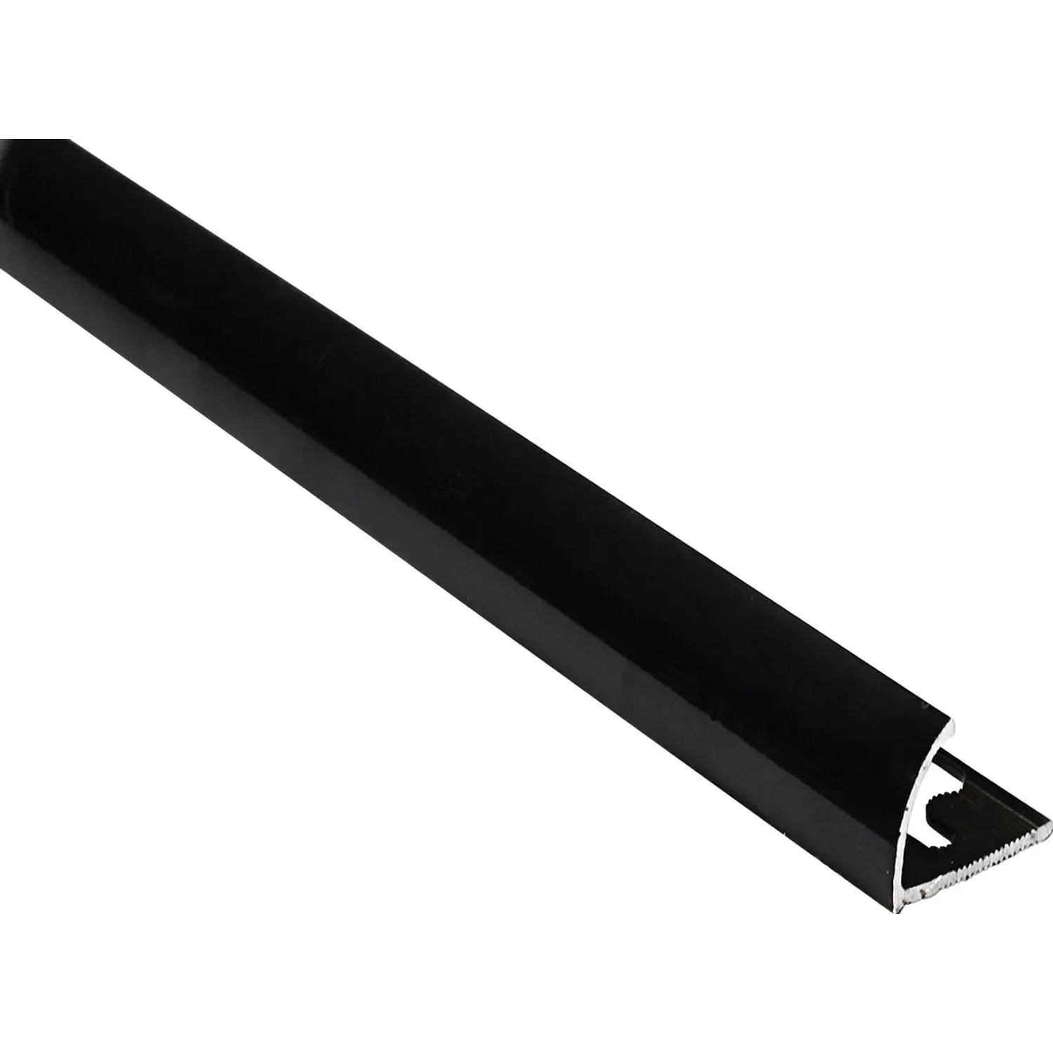 E-shop Arcansas Ochranný profil RONDALU alu práškovo lakovaný čierny 10 x 24 x 1000 mm