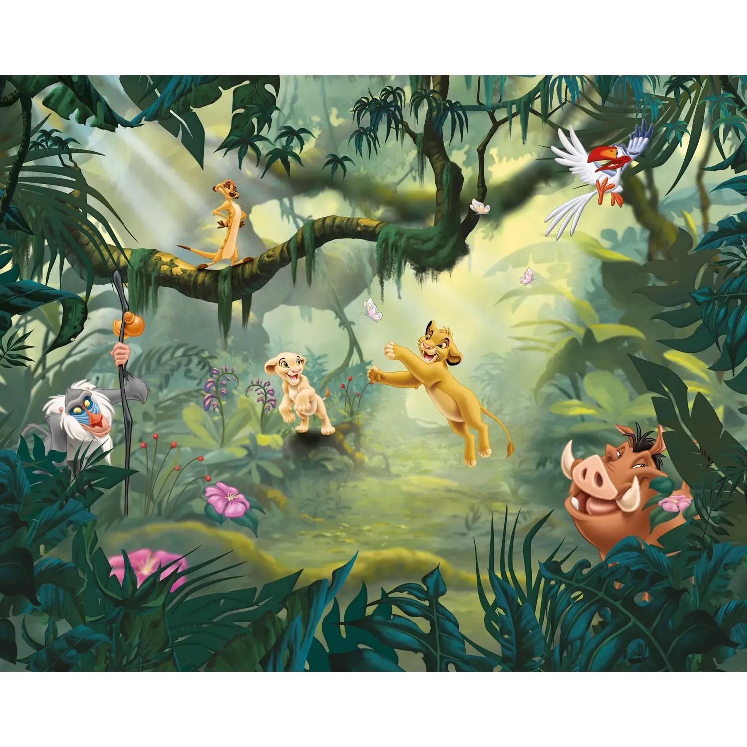 E-shop Komar Vliesová fototapeta Leví Kráľ Hakuna Matata 350 x 280 cm