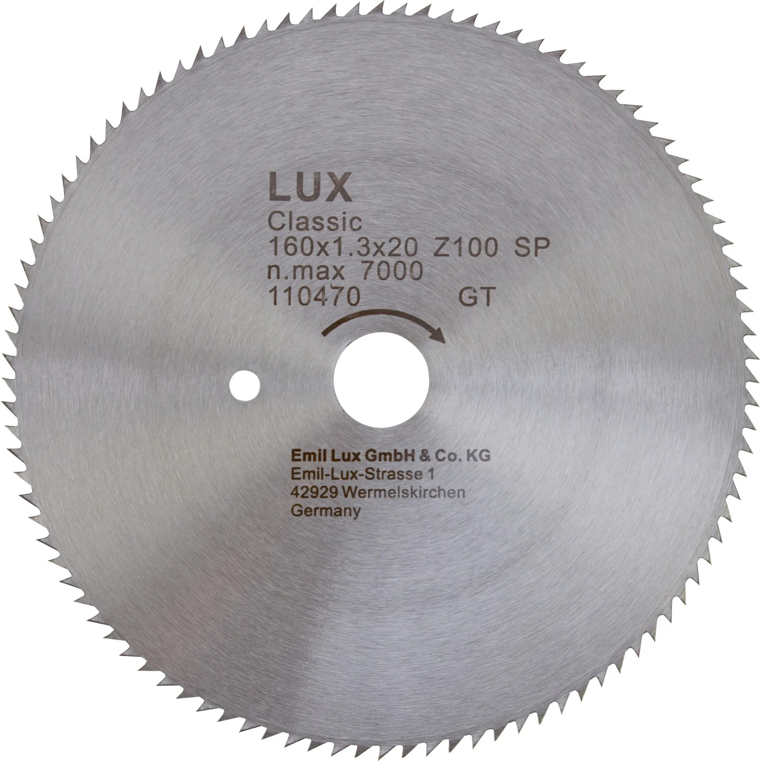 E-shop LUX-TOOLS Pílový kotúč do kotúčovej píly 160 x 20 mm