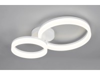 Reality Stropné LED svietidlo Scope 22W 3000lm 4000K matná biela 51 x 33 cm