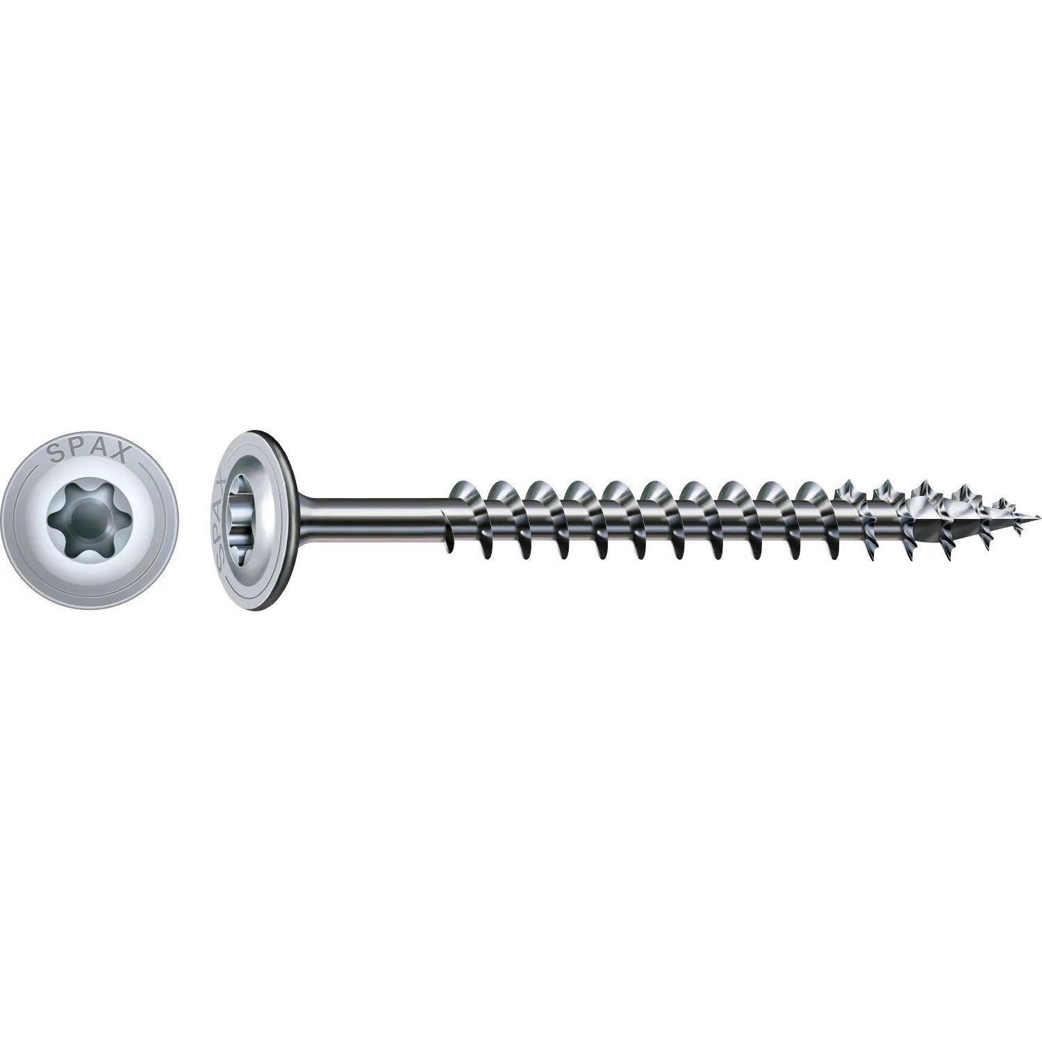 E-shop Spax Skrutka tanier.hlava Hi.Force T-Star+ T40 4CUT pln.závit Wirox 8x80 mm 1 ks