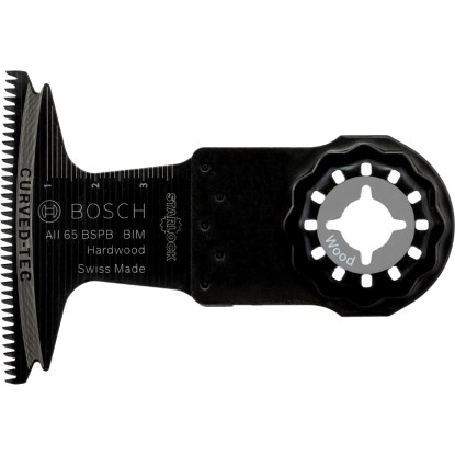 Ponorný pílový list Bosch AII 65 BSPB na tvrdé drevo, 65 mm, príslušenstvo pre multifunkčné náradie.