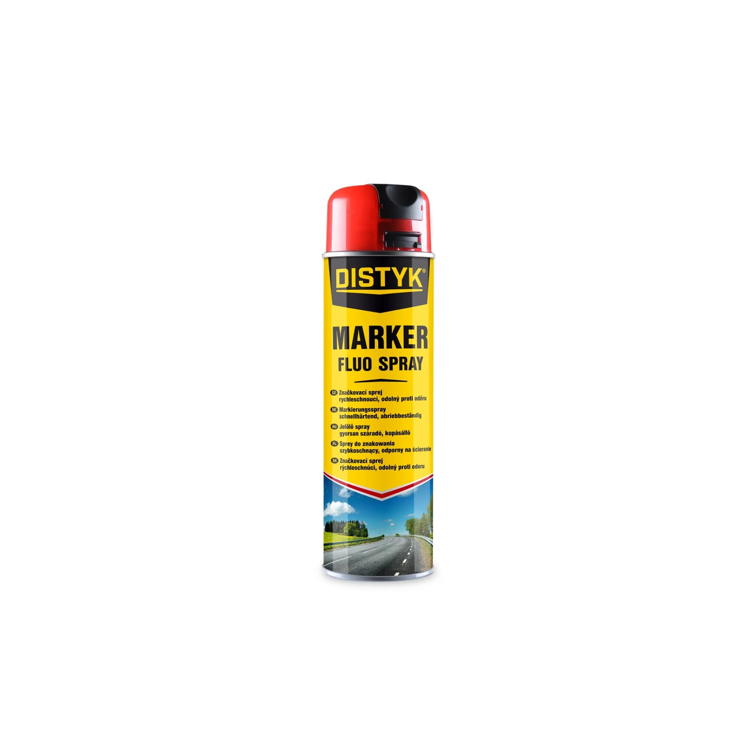 E-shop Distyk Značkovací sprej Marker Fluo Spray, červená, 500 ml