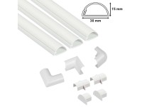 D-Line Súprava káblových kanálov, biela, 10dielna, 30 x 15 mm D-Line Súprava káblových kanálov, biela, 10dielna, 30 x 15 mm