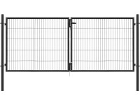 Dvojkrídlová brána Classic z jednoduchého zváraného pletiva antrac. 75 x 300 cm