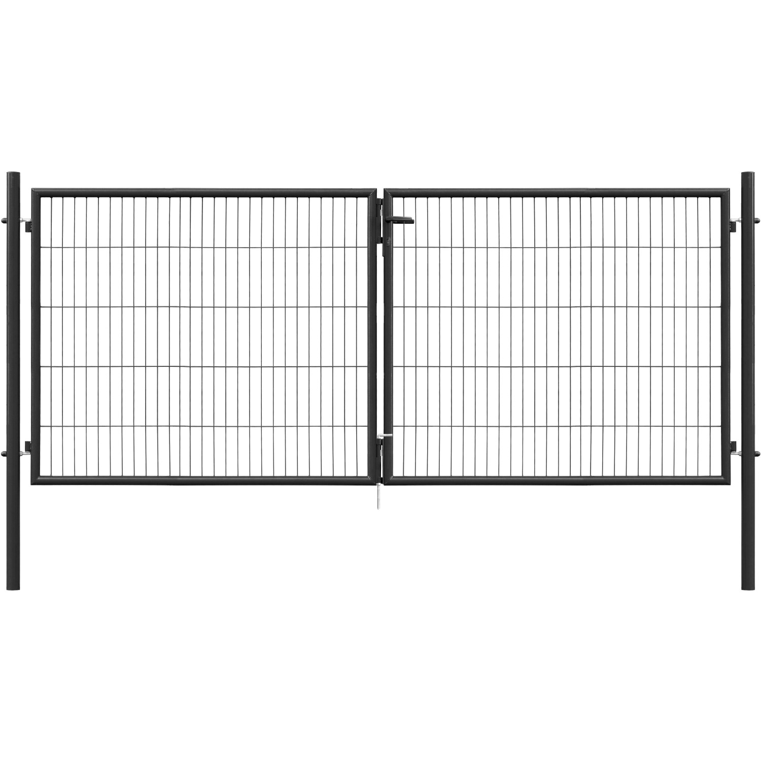 E-shop Dvojkrídlová brána Classic z jednoduchého zváraného pletiva antrac. 100 x 300 cm