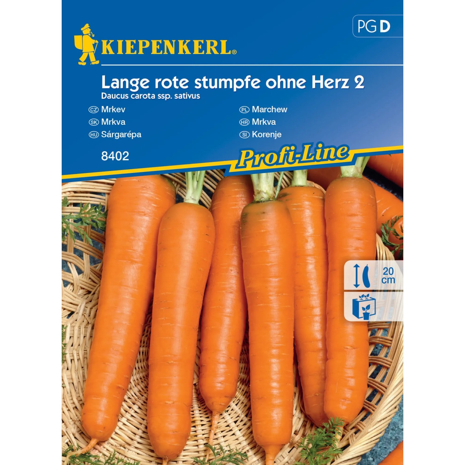 E-shop KIEPENKERL Mrkva (Daucus carota ssp. sativus) dlhé červené, bez srdca