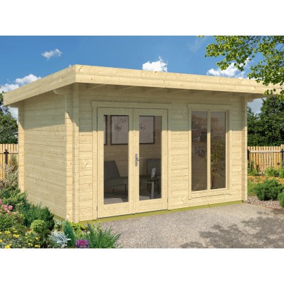 Weka Drevený záhradný domček 709 veľ. 1, prírodný, 10 m2 FSC®