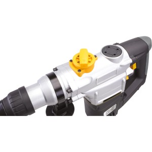 Vŕtacie kladivo CMI C-BH-1500 D, 1050 W, so žltým nastavovacím kolieskom a čiernym skľučovadlom.