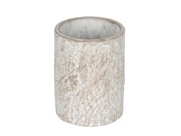 Wenko Kelímok na zubné kefky Albacete, cement, pr. 8,5 x 10,5 cm