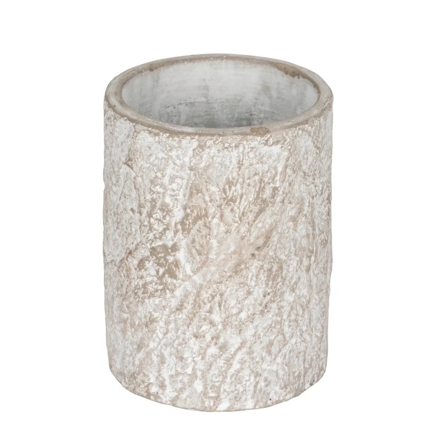 E-shop Wenko Kelímok na zubné kefky Albacete, cement, pr. 8,5 x 10,5 cm