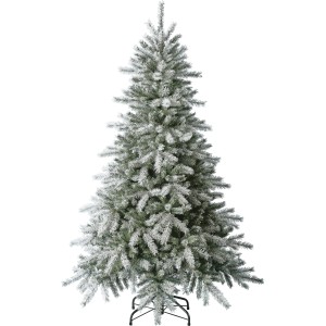 Umelá jedľa Haholmen, 180 cm, s umelým snehom. Umelý vianočný stromček pre sviatočnú atmosféru.