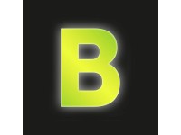 Conacord Reflexné domové písmeno B, žlté, 8 cm