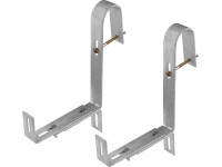 Balkónový držiak na kvetináče súprava 2 ks pozinkovaný v ohni 220 mm