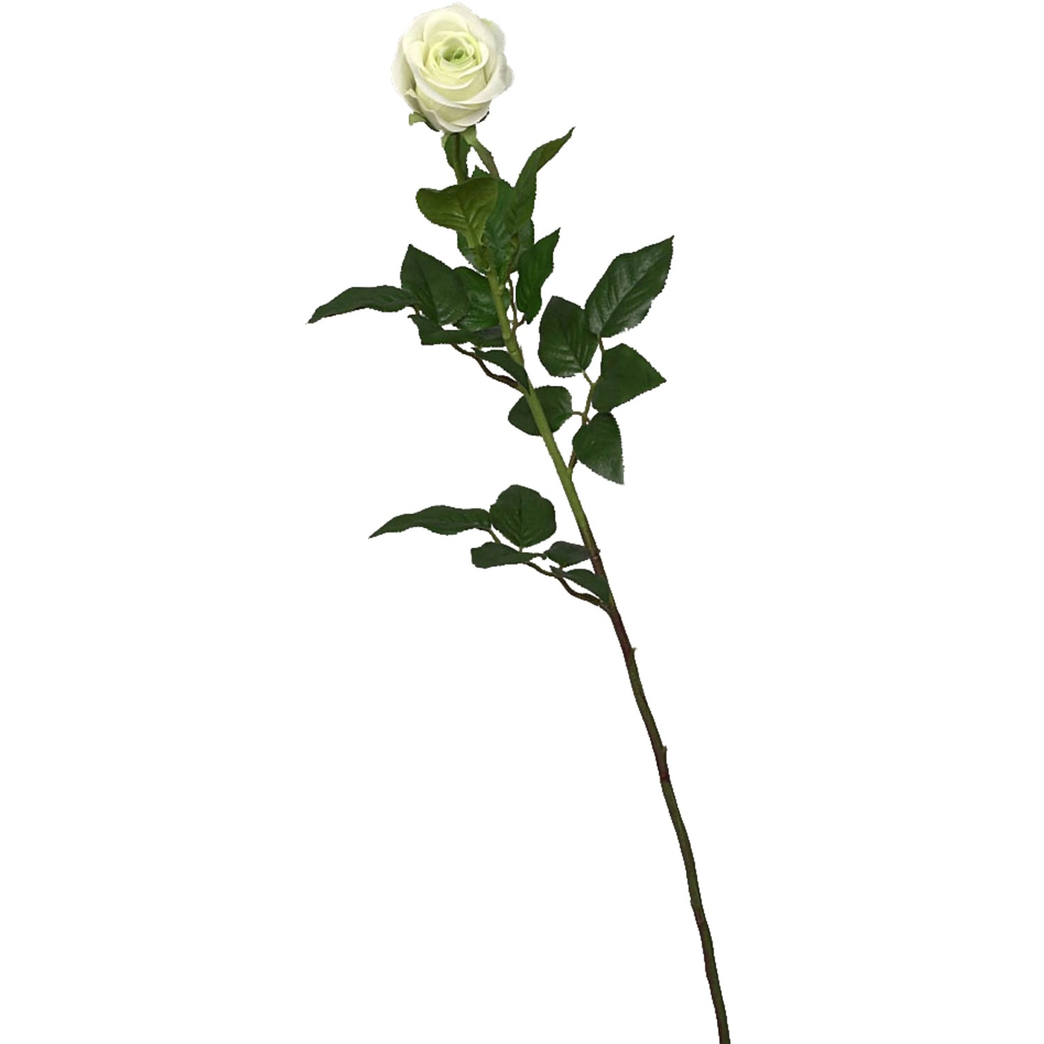 E-shop Flower Power Umelá ruža biela, 78 cm