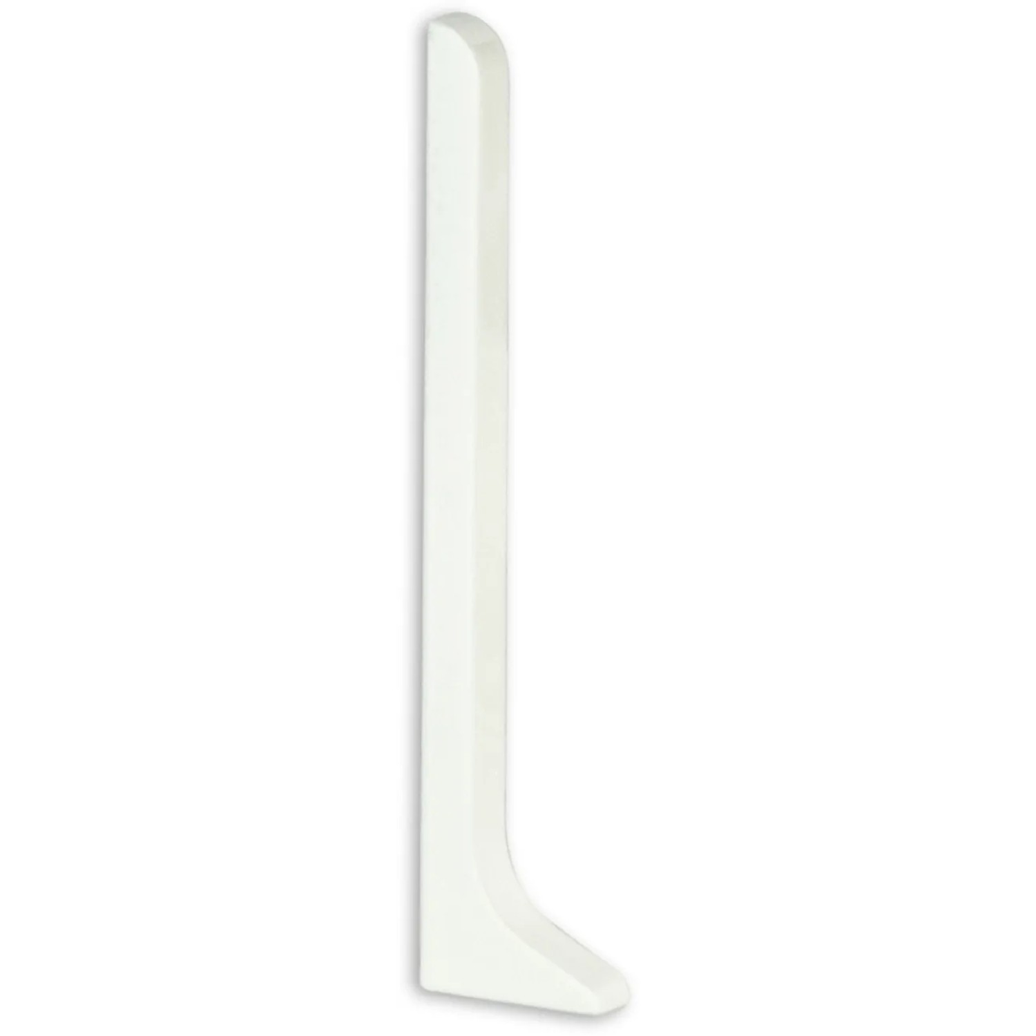 E-shop Fuchs Design Hliníkový sokel - koncovka, práškovo lakovaná biela, ľavá, 6 cm