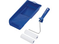 LUX-TOOLS Lazúrovacia súprava na hladké povrchy - 2 x valček 11 cm, vanička 15 x