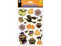 Anděl Přerov Samolepky svietiace v tme, s babou na metle 25 x 14 cm