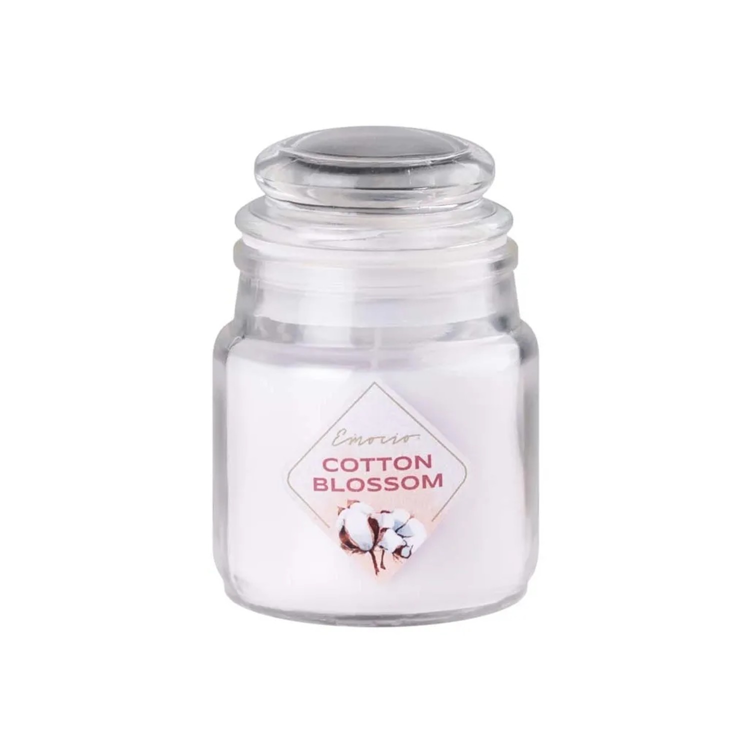 E-shop Emocio Vonná sviečka v skle s viečkom Cotton Blossom 57 x 85 mm
