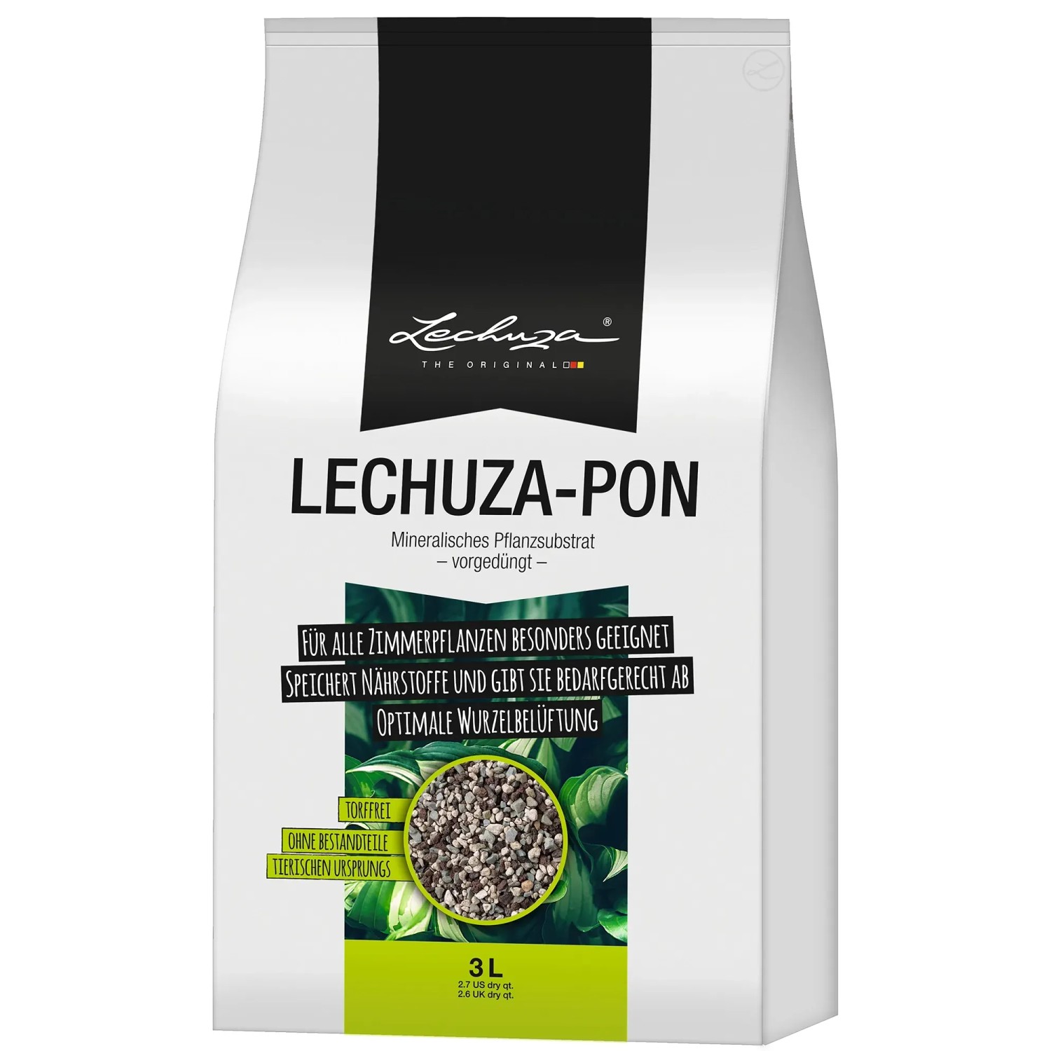 E-shop LECHUZA PON Minerálny substrát pre izbové rastliny 3 l