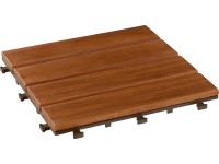 OBI WPC dlaždice s CLICK systémom akáciové drevo 30 x 30 x 2,4 cm, 6 ks