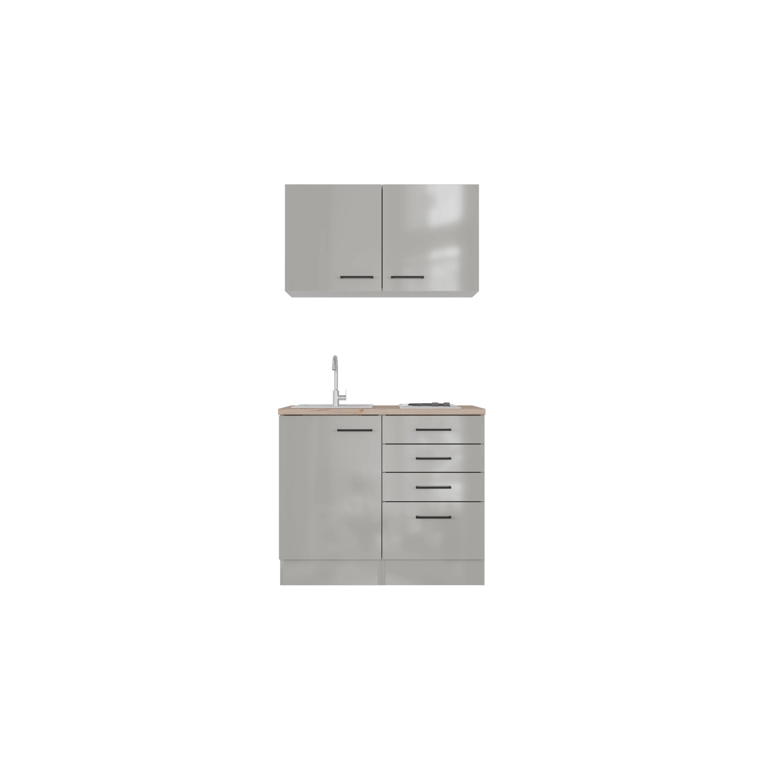 E-shop Flex-Well Kuchyňa Lund 100 cm/typ 1 - varná doska