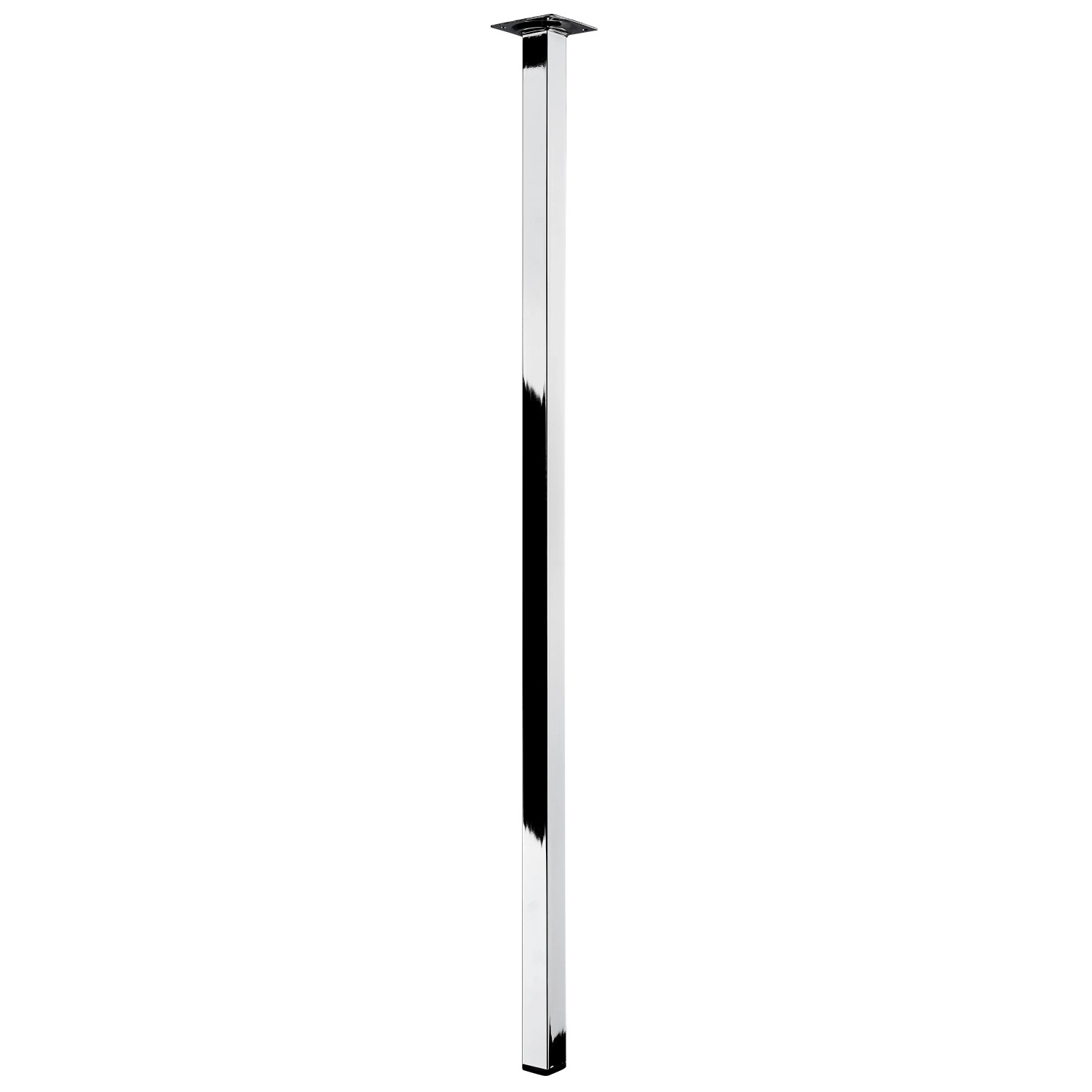 E-shop Hettich Nábytková noha hranatá, chróm, 25 x 25 x 800 mm