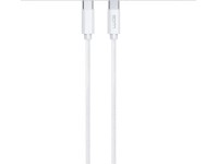 WG Dátový kábel type-C/type-C, 3 A, biely, 2 m