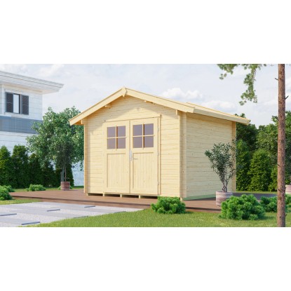Weka Drevený záhradný domček 112 veľ. 5, prírodný, 300 x 250 cm
