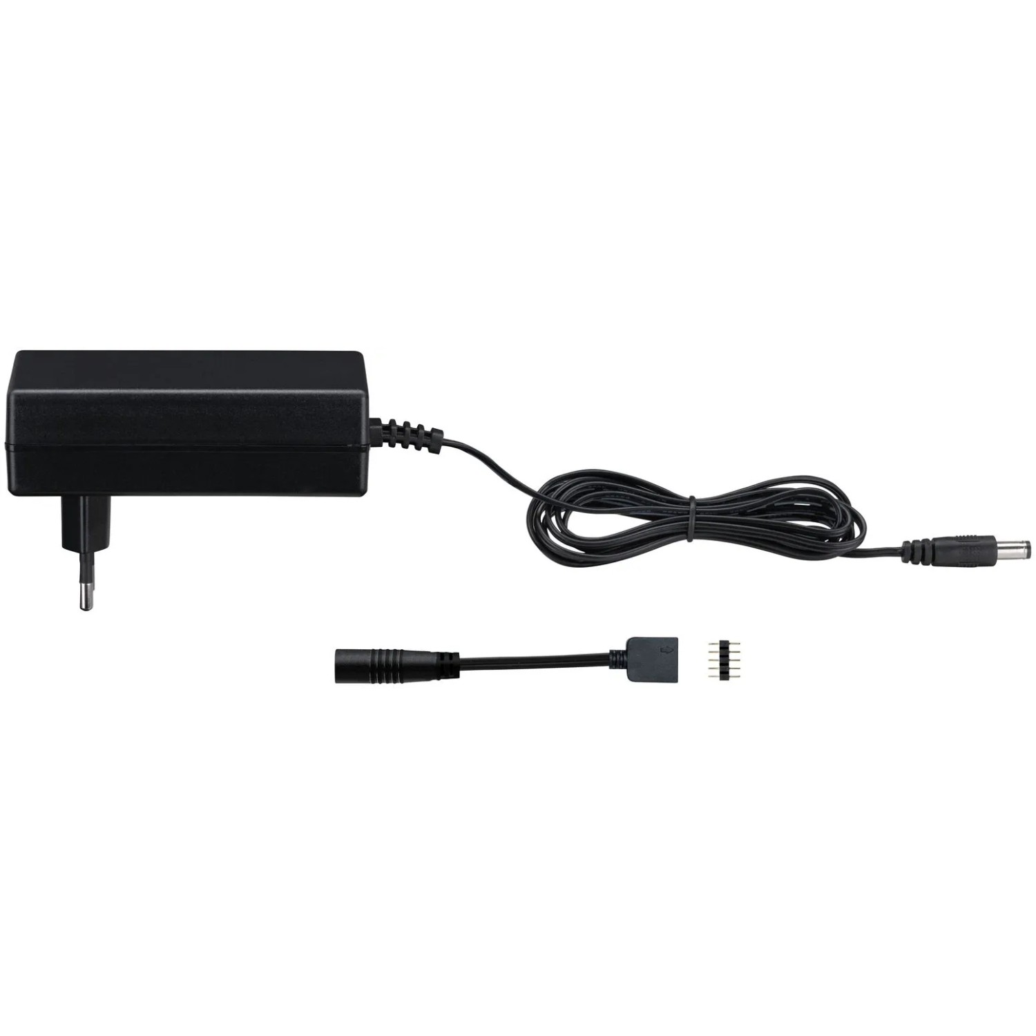 E-shop Paulmann Univerzálny LED napájací zdroj Plug-In 36 W 230/24 V DC čierny plast