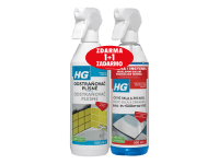 HG Odstraňovač plesne 500 ml + Čistič skla a zrkadiel 500 ml