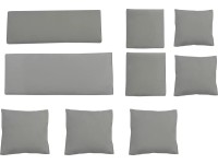 Súprava vankúšov a vankúšov pre zostavu záhradného nábytku Moonbeam