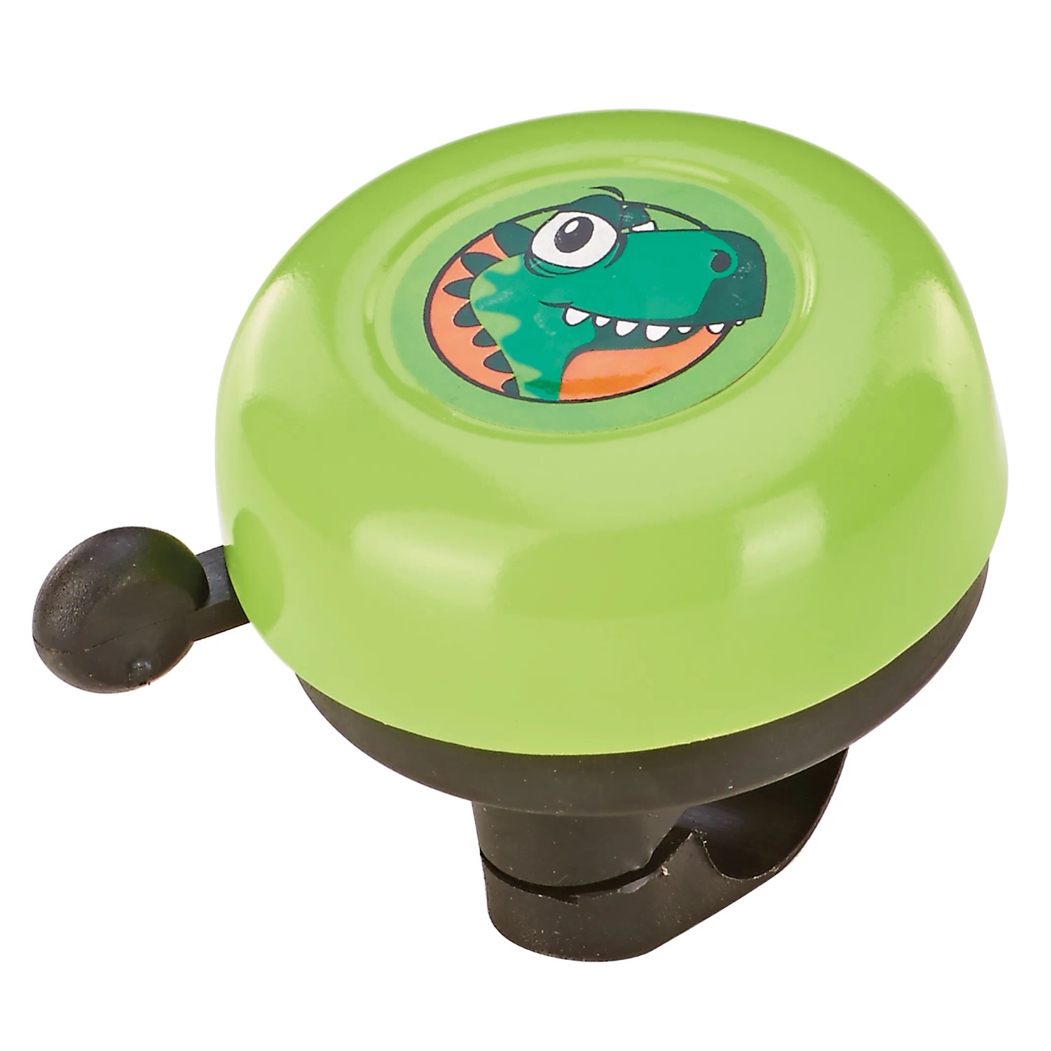 E-shop Prophete Cyklistický zvonček pre deti Dinosaurus, zelená, pr. 5,5 cm